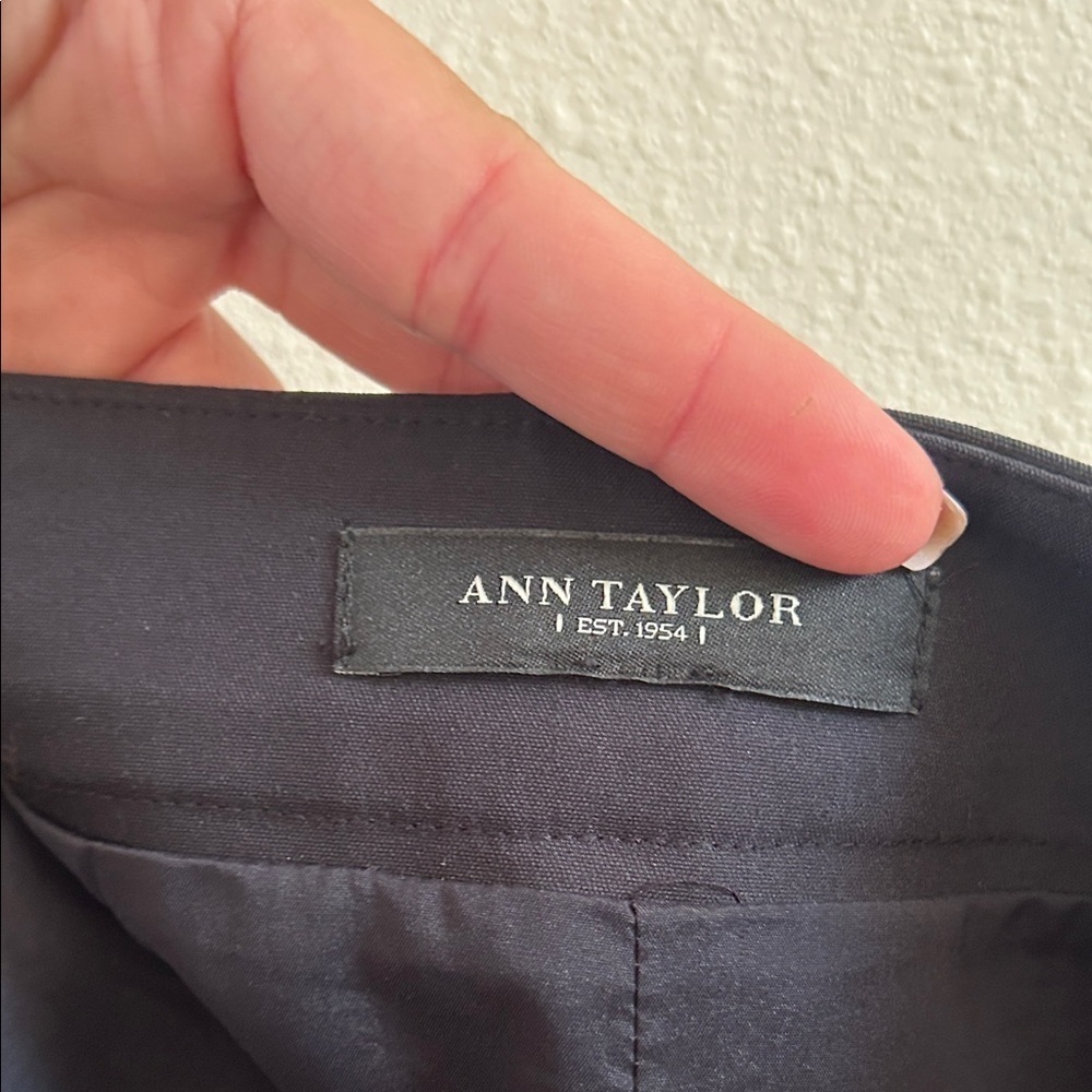 Ann Taylor  Black Button-Front Skirt - Picture 5 of 6